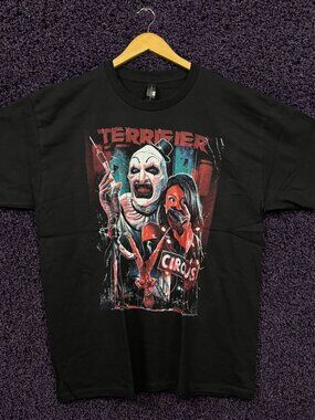 Terrifier Art the Clown & Gorecore Circus Poster T-Shirt XL